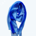 Silk Paj Ручная роспись длинного шарфа Blue